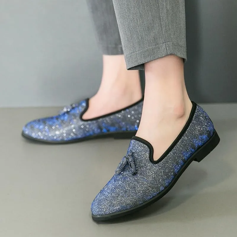 Men Tassels Loafers Slip On Casual Slipper Flats Leather Shoes