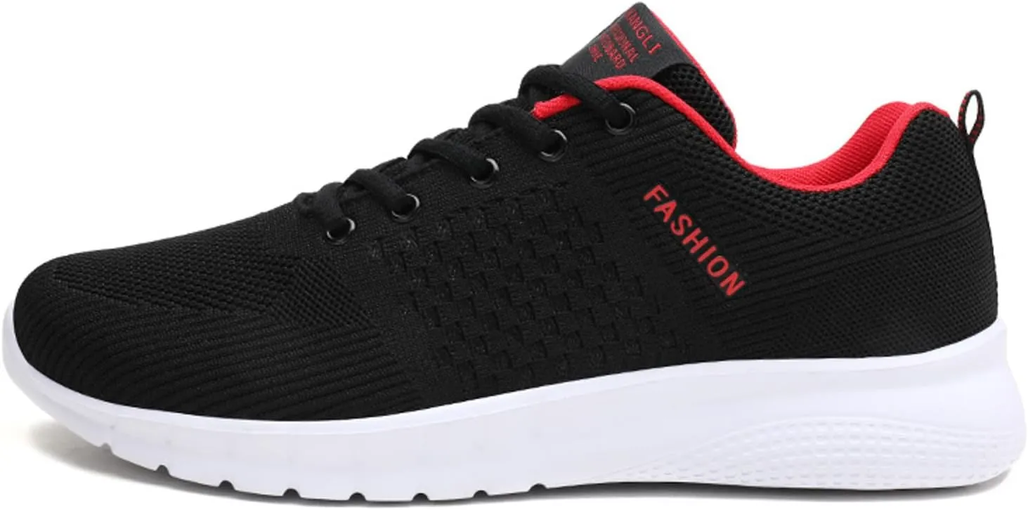 Men's Breathable Mesh Running Shoes Comfortable Lightweight Casual Walking Shoe Men's Arch Support Insole Shoes