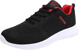 Men's Breathable Mesh Running Shoes Comfortable Lightweight Casual Walking Shoe Men's Arch Support Insole Shoes