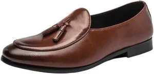 Men's Casual Leather Shoes Fashion Sneakers Slip On Handmade Male Loafers Walking Driving Shoes for Men
