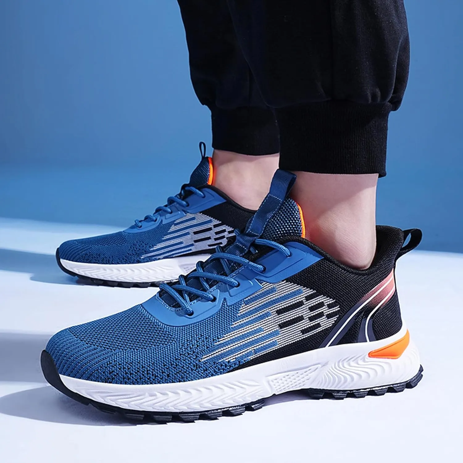 Men's Classic Casual Jogging Sneakers Breathable Mesh Comfortable Tennis Shoe Athletic Fashion Sneakers for Men