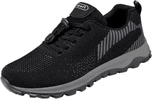 Men's Fashion Versatile Walking Shoes Breathable Mesh Comfortable Tennis Shoe Breathable Diabetic Shoes for Men