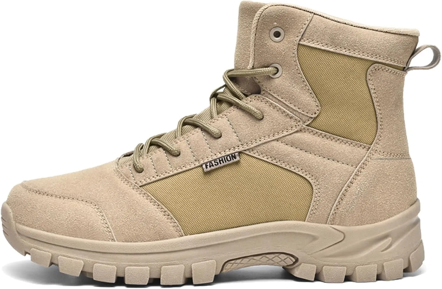 Men's Hiking Boots 6 Inches Tactical Work Boot Lightweight Suede Leather Military Combat Motorcycle Boots