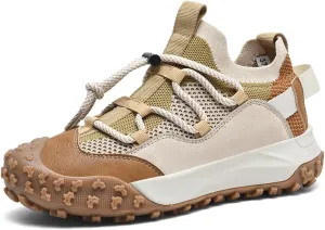 Mens Hiking Shoes Breathable Lightweight Leather Hiking Boots Outdoor Training Trekking Shoes
