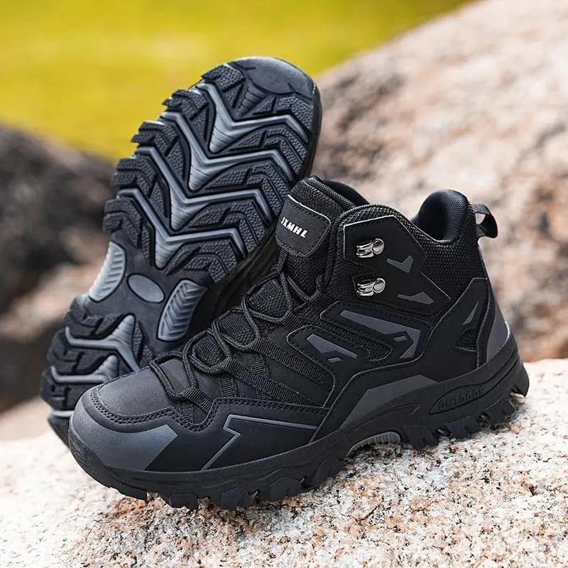 Men's Hiking Shoes, Outdoor Hiking Boots, Breathable Mesh Lining, TPR Outsole, EVA Insole