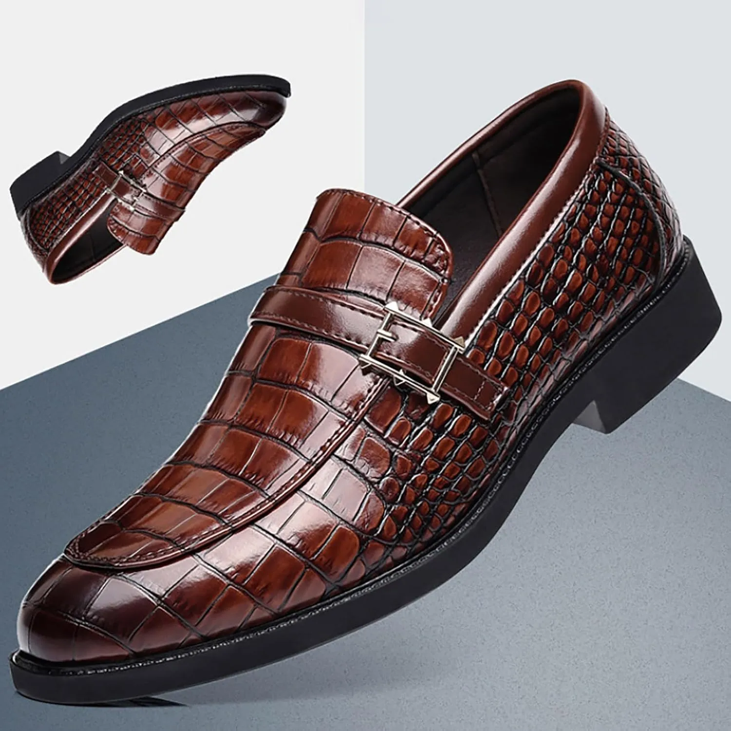 Men's Lace Up Leather Dress Shoes Leisure Breathable Comfortable Solid Fashion Business Shoes for Men
