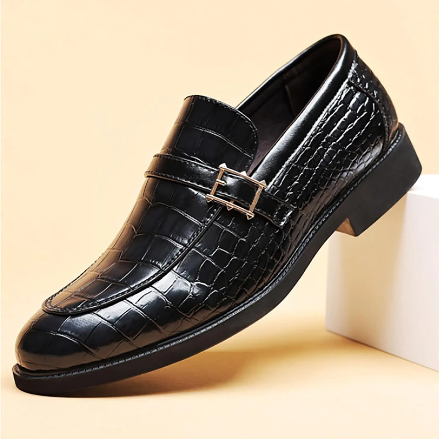 Men's Lace Up Leather Dress Shoes Leisure Breathable Comfortable Solid Fashion Business Shoes for Men
