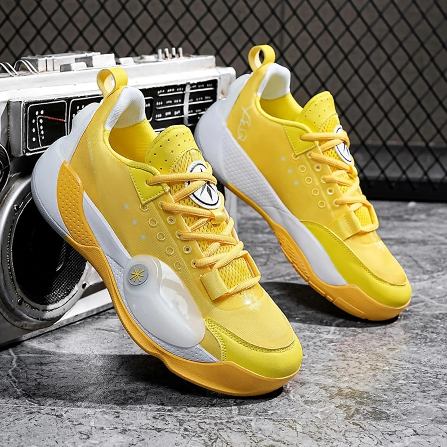 Men's Lightweight Mesh Platform Basketball Shoes Fashion High Top Non Slip Sport Sneakers for Walking Running Tennis Daily Driving