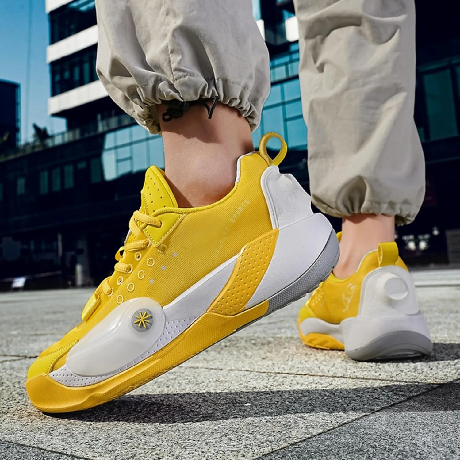 Men's Lightweight Mesh Platform Basketball Shoes Fashion High Top Non Slip Sport Sneakers for Walking Running Tennis Daily Driving
