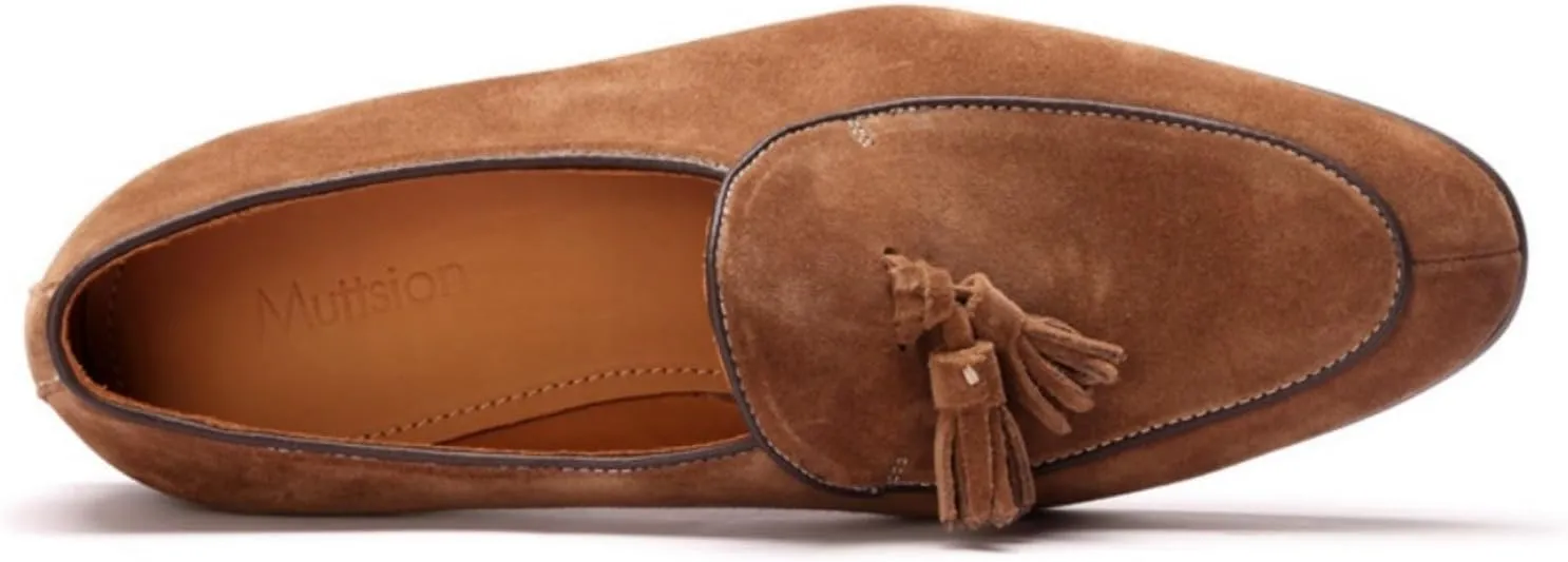 Men's Loafers & Slip-ons Casual Tassel Suede Loafers for Men