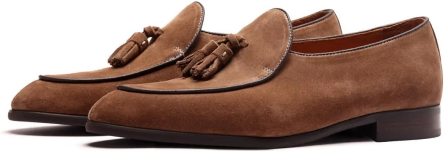 Men's Loafers & Slip-ons Casual Tassel Suede Loafers for Men