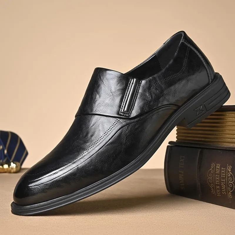 Men's Loafers Casual Slip On Shoes Soft Loafers for Men Lightweight Driving Boat Shoes Mens Genuine Leather Slip on Loafers Lightweight Non Slip Soft Driving Business Work Casual Shoes