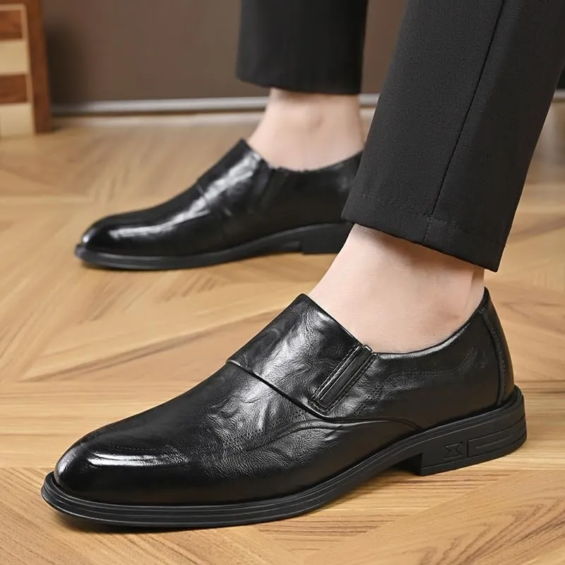 Men's Loafers Casual Slip On Shoes Soft Loafers for Men Lightweight Driving Boat Shoes Mens Genuine Leather Slip on Loafers Lightweight Non Slip Soft Driving Business Work Casual Shoes