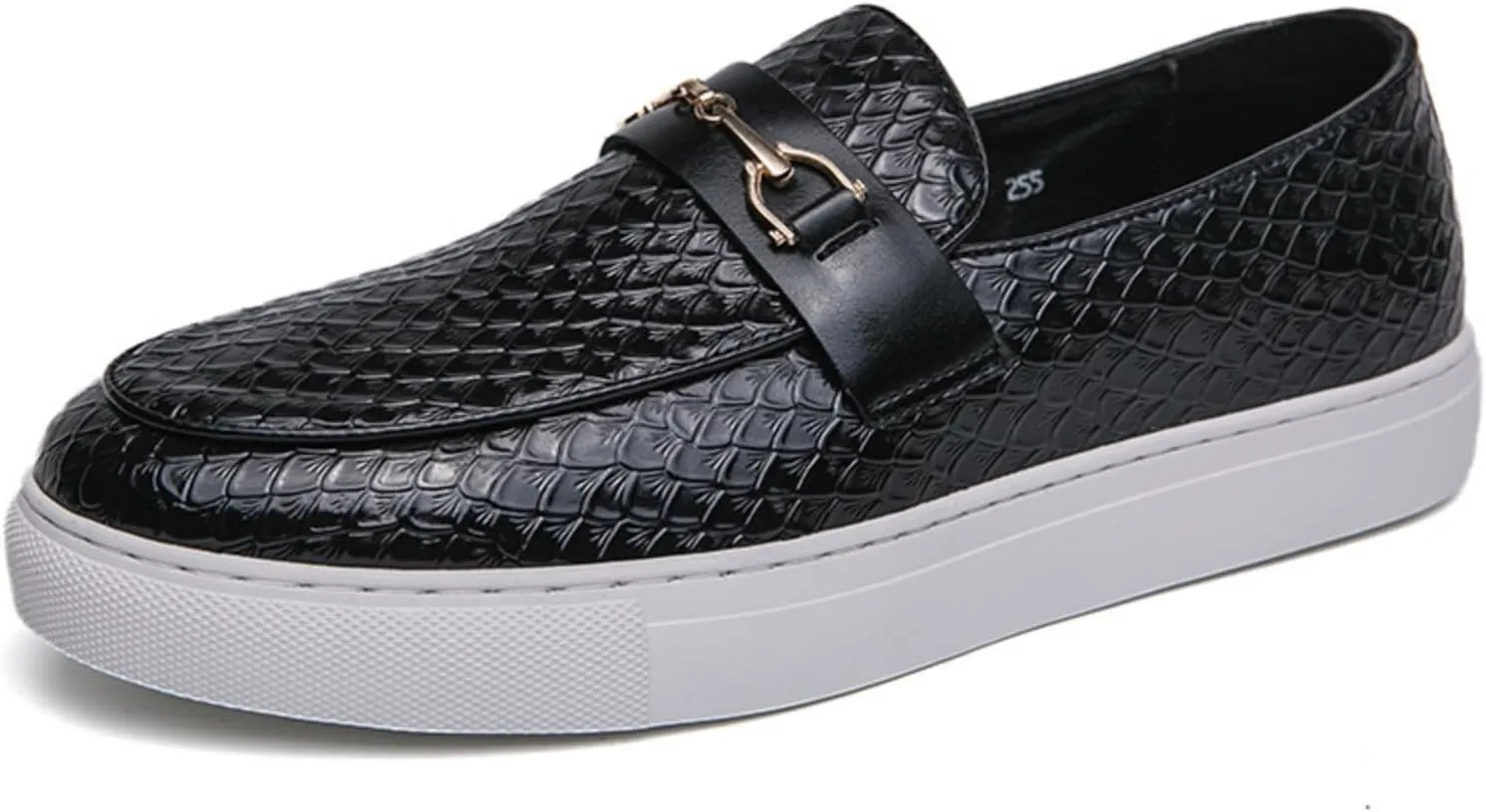 Men's Loafers Slip On Casual Dress Shoes,Leather Rubber Sole Slip On Lightweight Comfortable Walking Penny Loafers