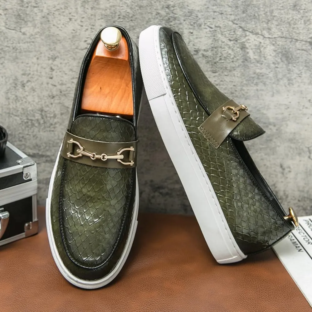 Men's Loafers Slip On Casual Dress Shoes,Leather Rubber Sole Slip On Lightweight Comfortable Walking Penny Loafers