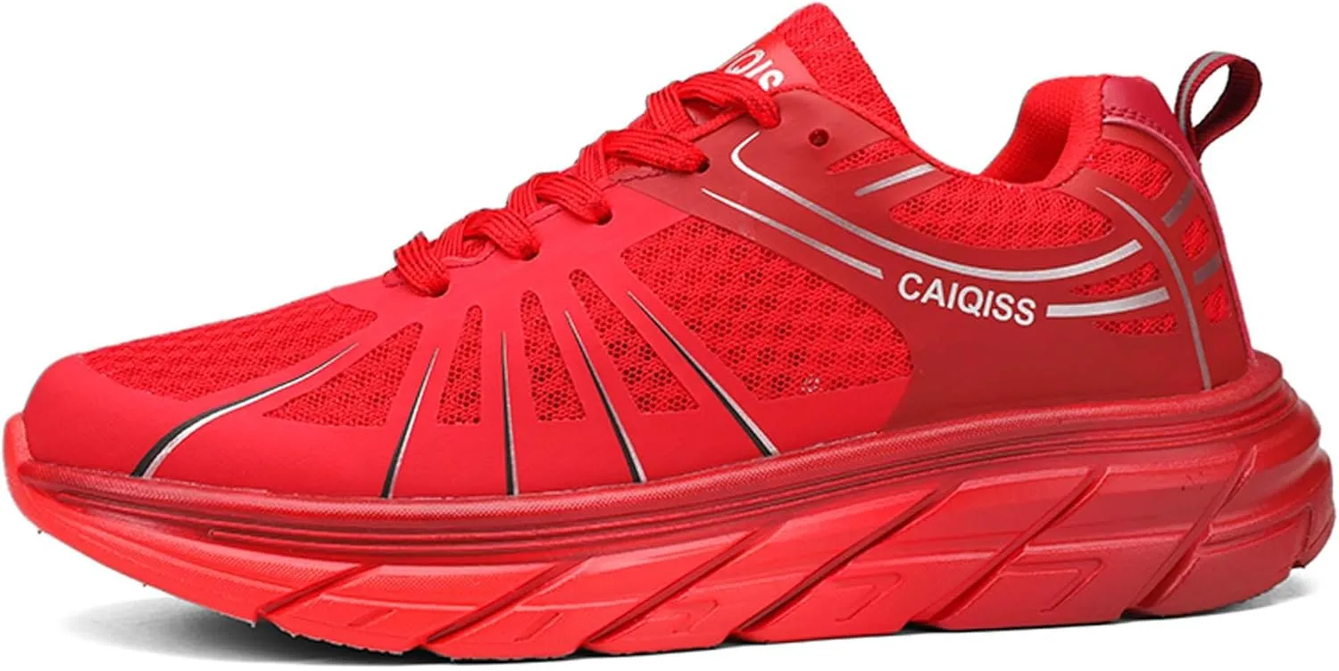 Mens Low Top Lace Up Classic Casual Walking Shoes Rubber Sole Anti Slip Running Shoes High Elasticity Basketball Sneakers Comfortable and Breathable Training Shoes Lightweight Badminton Sneakers