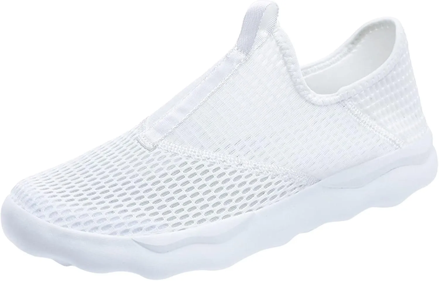 Men's Non Slip Walking Running Shoes Quick Drying Breathable Mesh Fashionable Ultra Lightweight Comfortable Athletic Sneakers for Gym Training & Casual Walking for Men Black Footwea