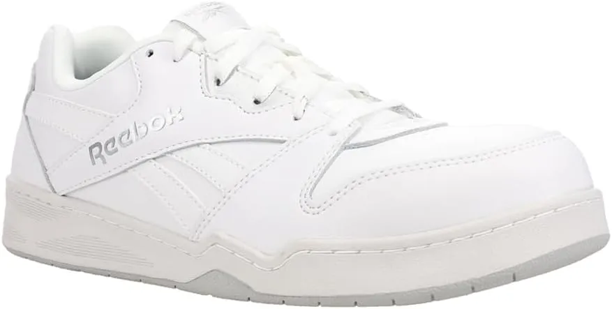 Men's Rb4161 Bb4500 Safety Composite Toe Low Cut Work Sneaker White and Grey
