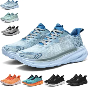 Men's Running Sneakers Shoes Comfortable Platform Cushioned Mens Road Running Shoes Ultra Light Breathable 2025 Casual Walking Tennis Jogging Athletic Trainers
