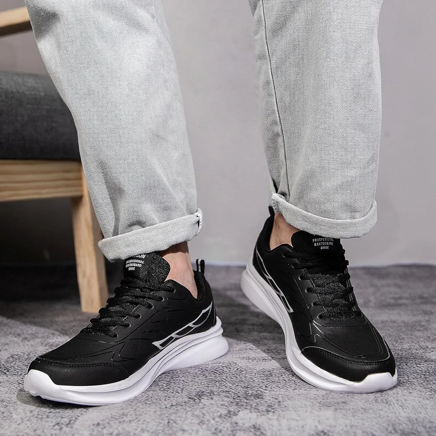Mens Shoes Soft Cushions Athletic Comfortable Mountaineering Summer and Autumn Breathable Slip On Loafers