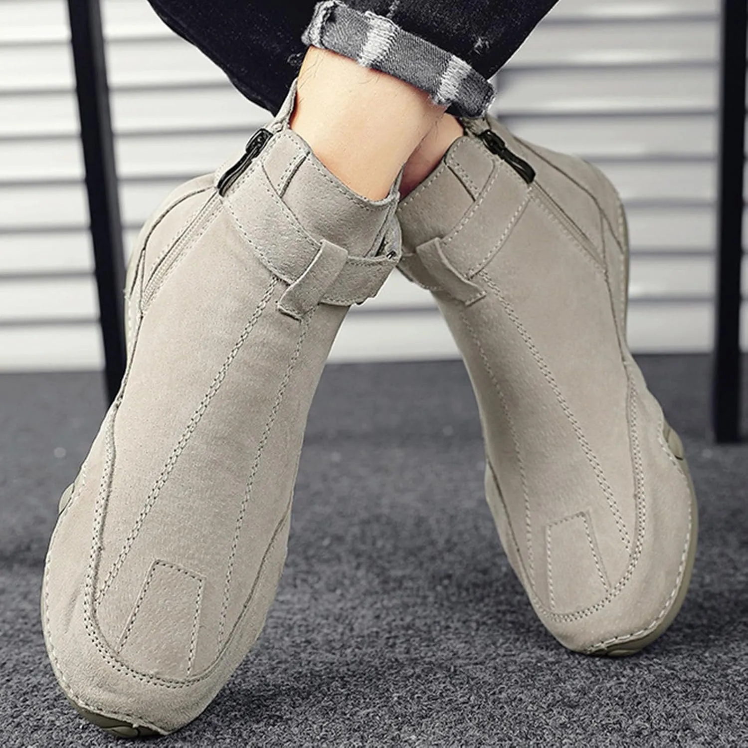 Mens Shoes Soft Cushions Athletic Comfortable Mountaineering Traveling Breathable Slip On Loafers
