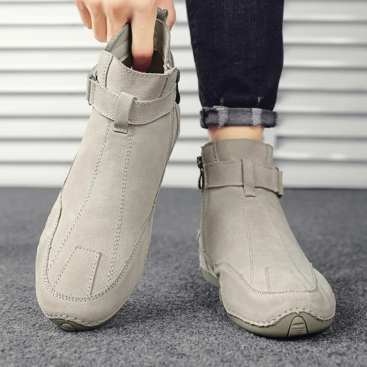 Mens Shoes Soft Cushions Athletic Comfortable Mountaineering Traveling Breathable Slip On Loafers