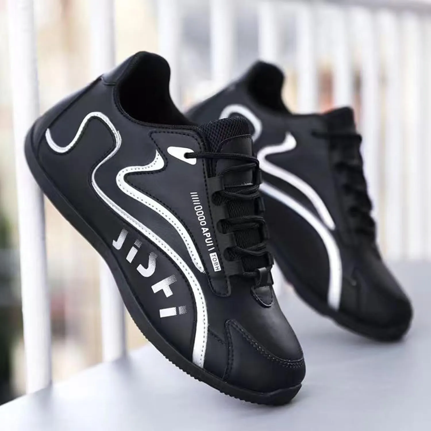 Mens Shoes Sports Low Top Outdoor Solid Color Breathable Slip On Loafers