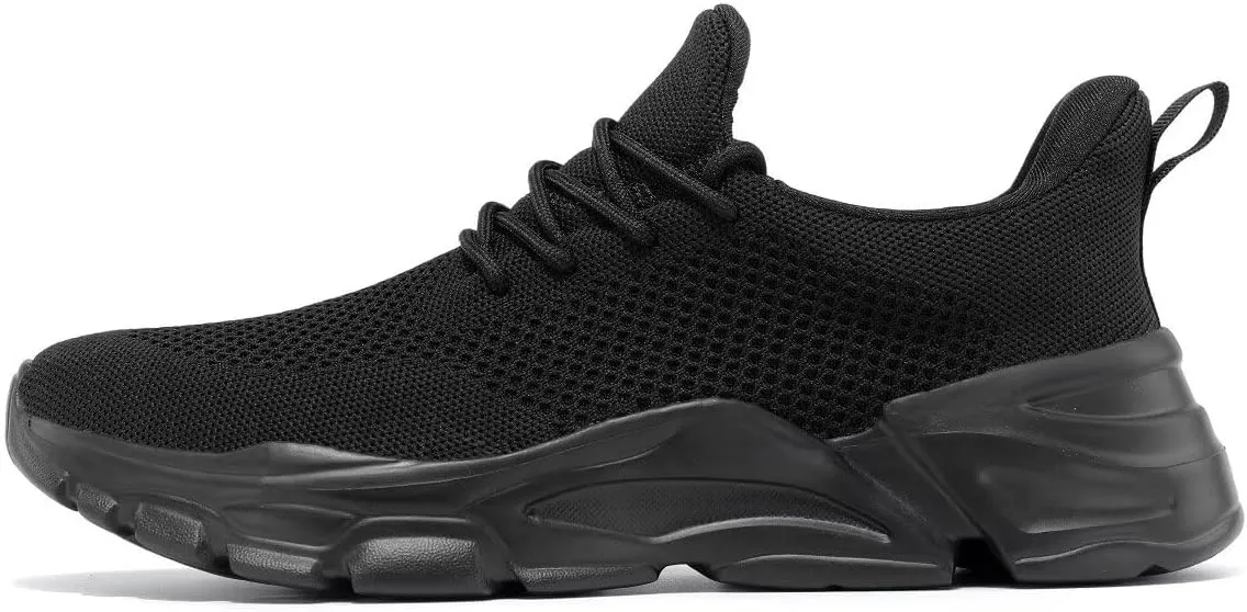 Men's Slip on Walking Shoes Ultra Light Breathable Non Slip Running Shoes Casual Fashion Sneakers Mesh Workout Sports