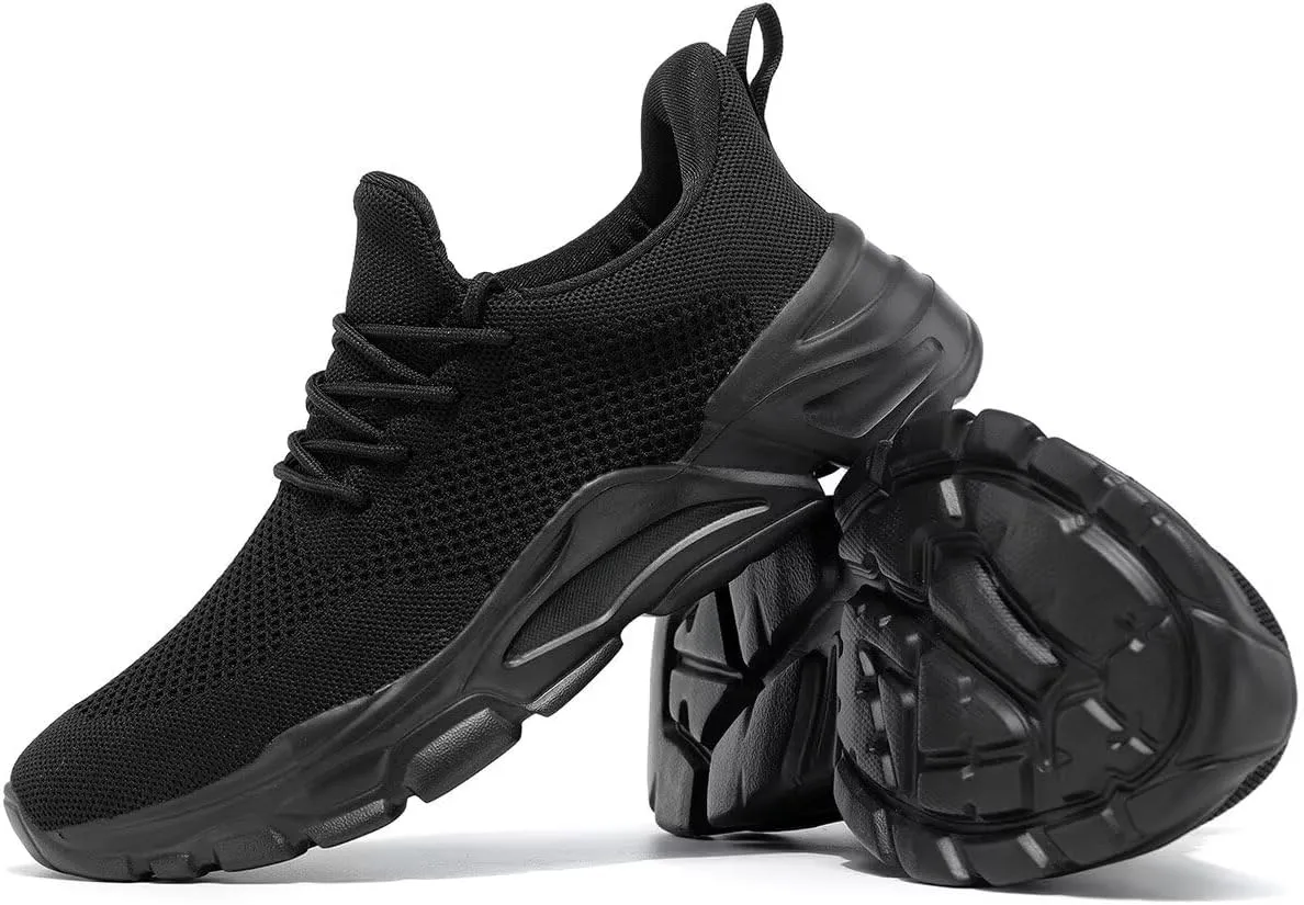 Men's Slip on Walking Shoes Ultra Light Breathable Non Slip Running Shoes Casual Fashion Sneakers Mesh Workout Sports