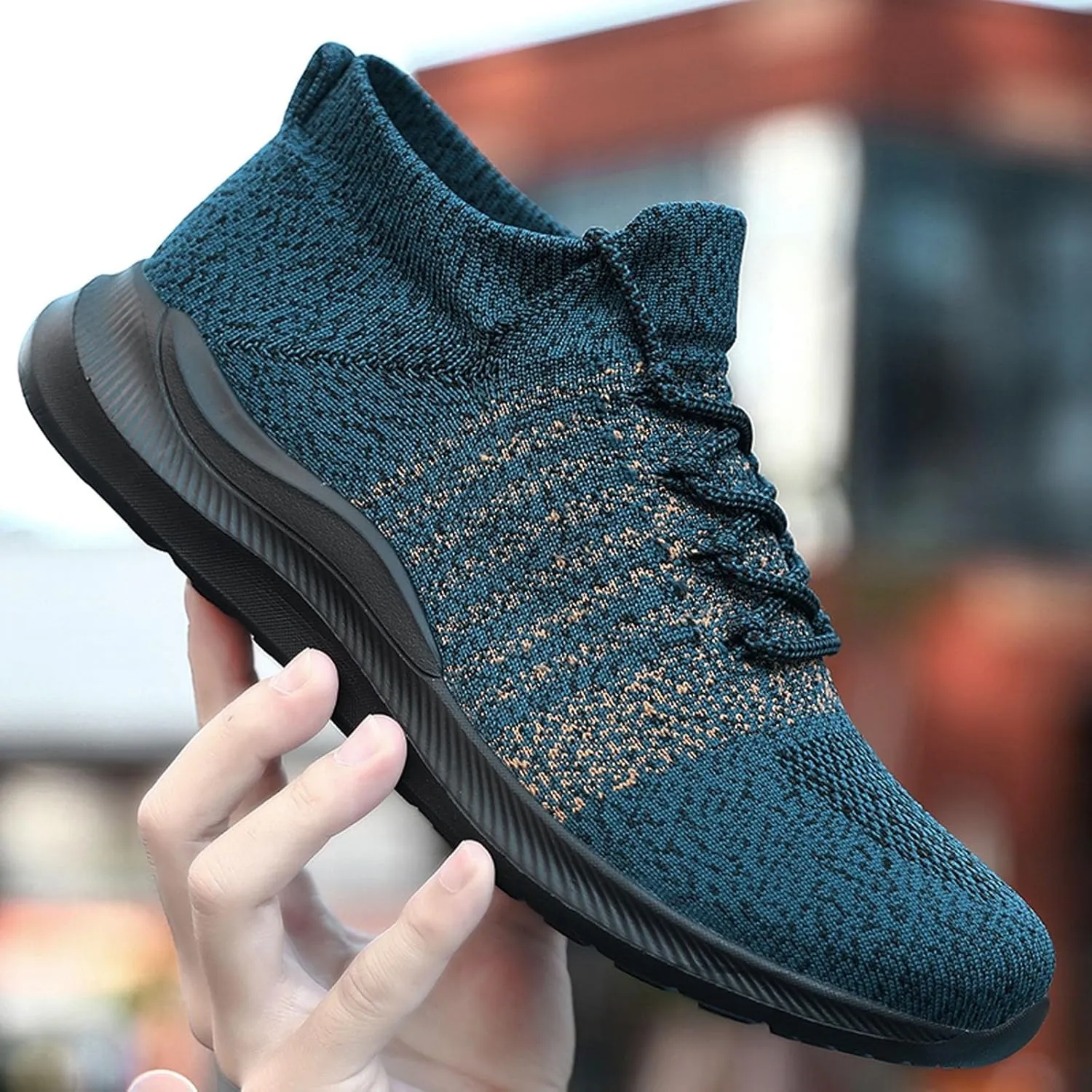 Mens Slip On Walking Sneakers Running Shoes Trainers Athletic Gym Fitness Sport Shoes with Arch Support Non Slip Breathable Mesh Workout Fashion Breathable Comfortable Shoe