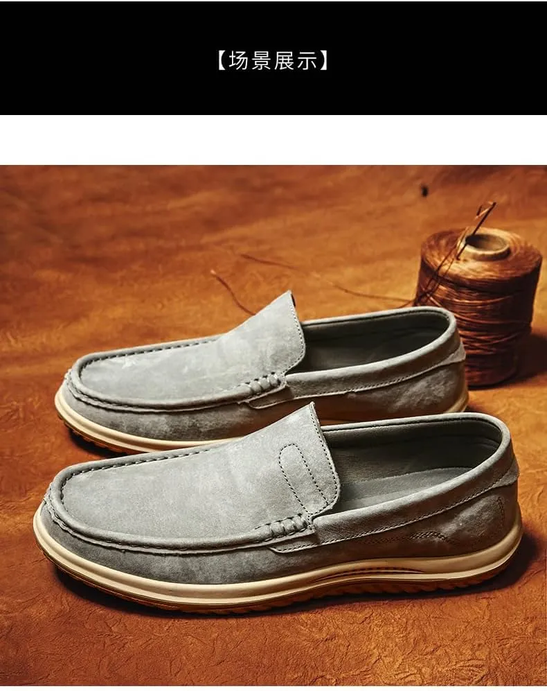 Men's Suede Loafers Men's Casual Penny Shoes, Suede Beanie Shoes, Slippers, Flats, Driving Shoes