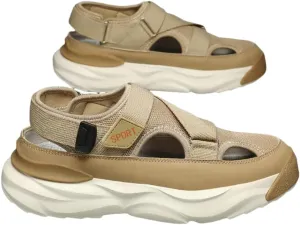 Men's Trendy Close Toe Breathable Sandals, Comfy Non Slip Durable Beach Water Shoes for Men's Outdoor Activities, Summer