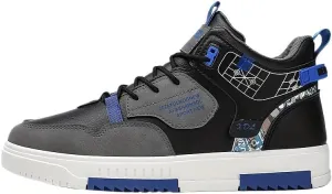 Mens Trendy Patchwork Skate Shoes - Superior Grip, Ventilated Comfort - Secure Lace-up Sneakers for Everyday Style