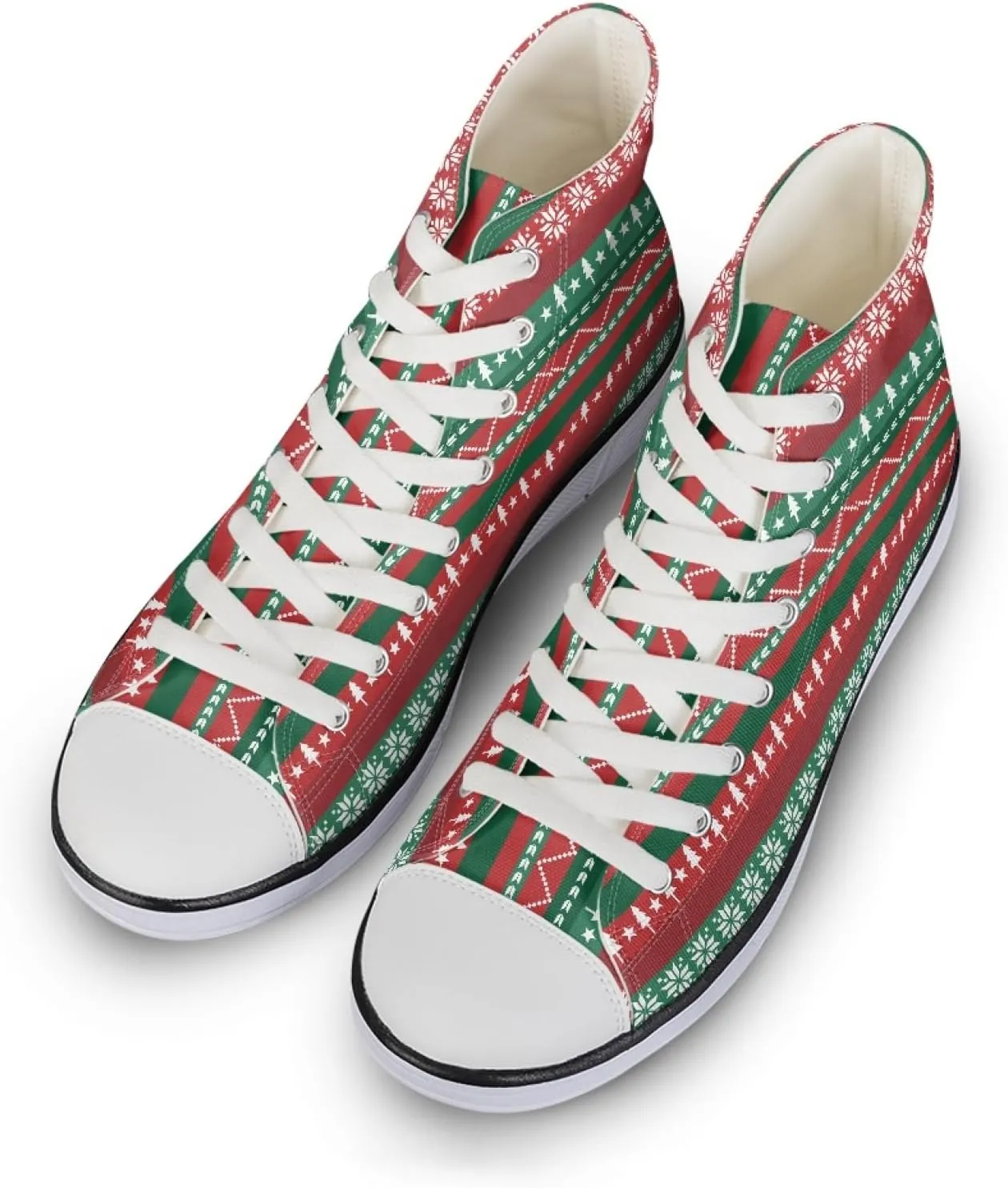 Micoklinlin Canvas Shoes for Women High Top Novelty Sneakers Teens Girls Lace up Tennis Shoes Casual Classic Walking Shoes