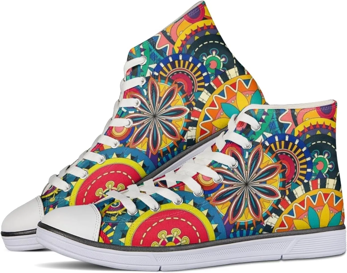 Micoklinlin Canvas Sneakers Women Novelty Canvas Shoes Girls High Top Running Shoes Lace Up Casual Classic Walking Shoes
