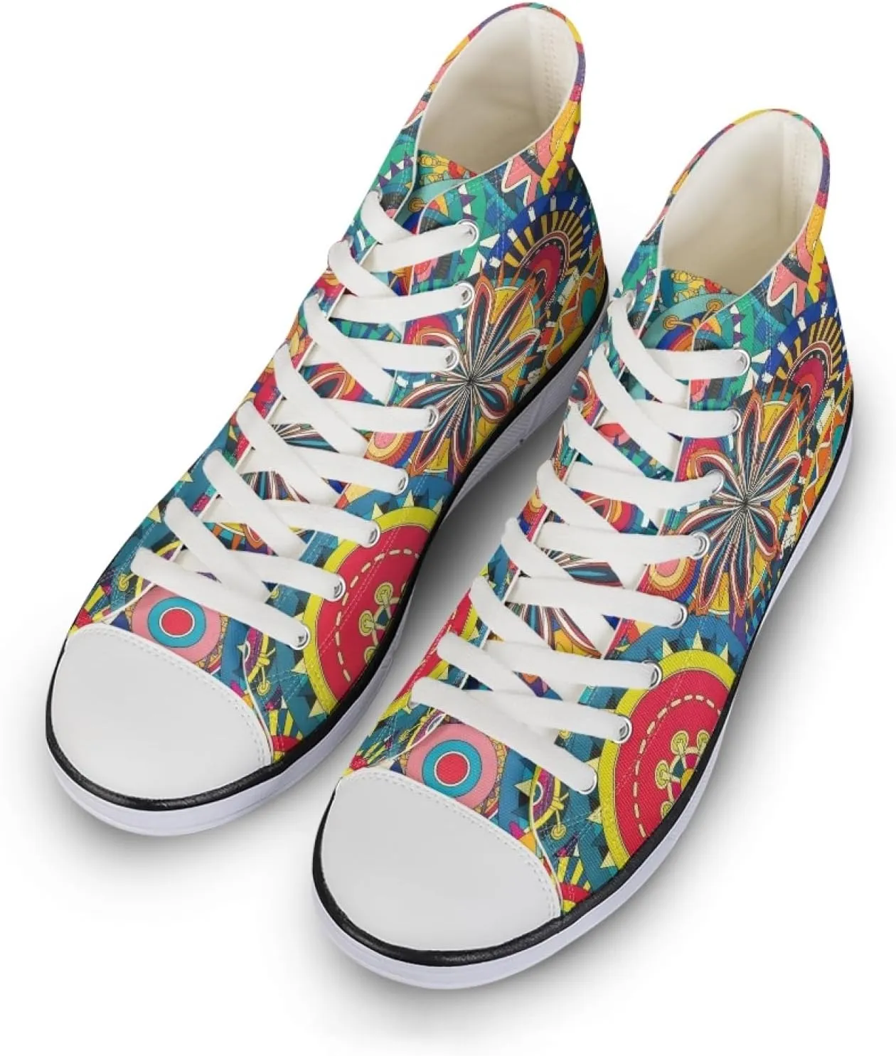 Micoklinlin Canvas Sneakers Women Novelty Canvas Shoes Girls High Top Running Shoes Lace Up Casual Classic Walking Shoes