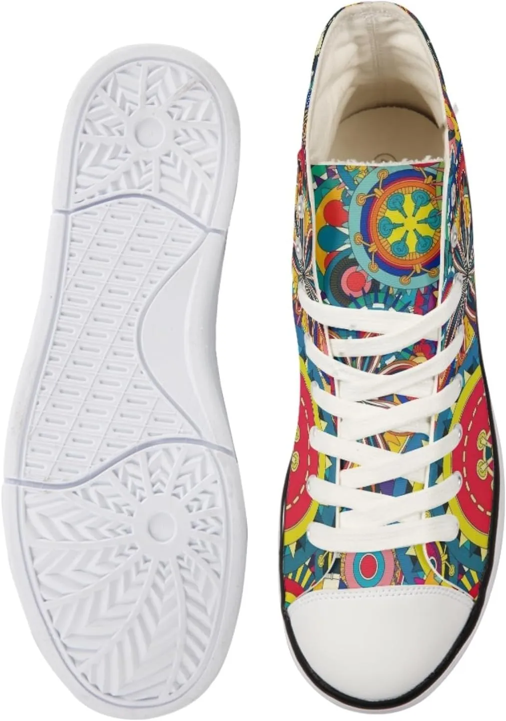 Micoklinlin Canvas Sneakers Women Novelty Canvas Shoes Girls High Top Running Shoes Lace Up Casual Classic Walking Shoes