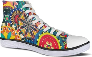 Micoklinlin Canvas Sneakers Women Novelty Canvas Shoes Girls High Top Running Shoes Lace Up Casual Classic Walking Shoes