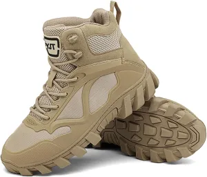 Military Tactical Combat Boots, Waterproof, Breathable, Shock-Absorbing, Non-Slip for Work, Hiking & Duty