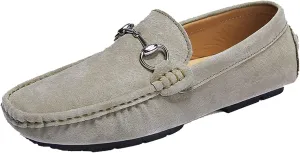 Minishion Suede Loafers Mens Shoes Casual Dress Shoes 2090#