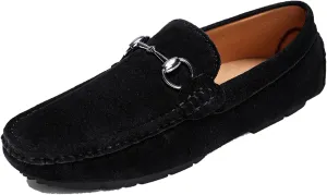 Minishion Suede Loafers Mens Shoes Casual Dress Shoes 2090#