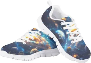 Mumeson Kids Running Shoes Sneakers Lace Up Athletic Low Top Sneakers Anti-Skid EVA Soles Shoes 28-34 Size