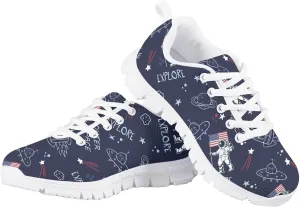 Mumeson Kids Running Shoes,Breathable Lightweight Lace Up Athletic Low Top Sneakers Walking Shoes for Little Big Kids 28-36