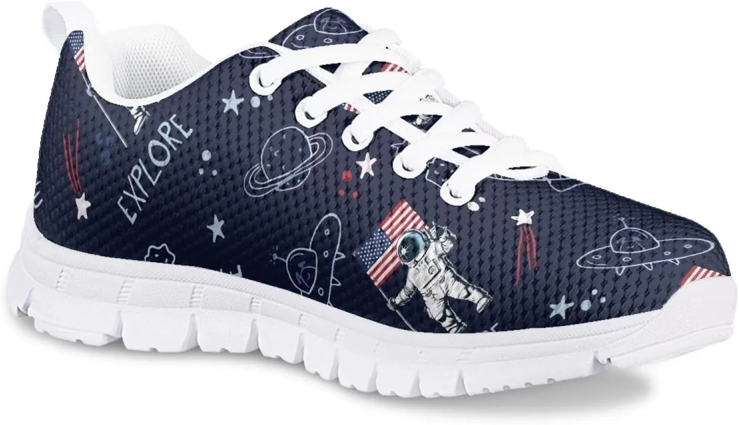 Mumeson Kids Running Shoes,Breathable Lightweight Lace Up Athletic Low Top Sneakers Walking Shoes for Little Big Kids 28-36