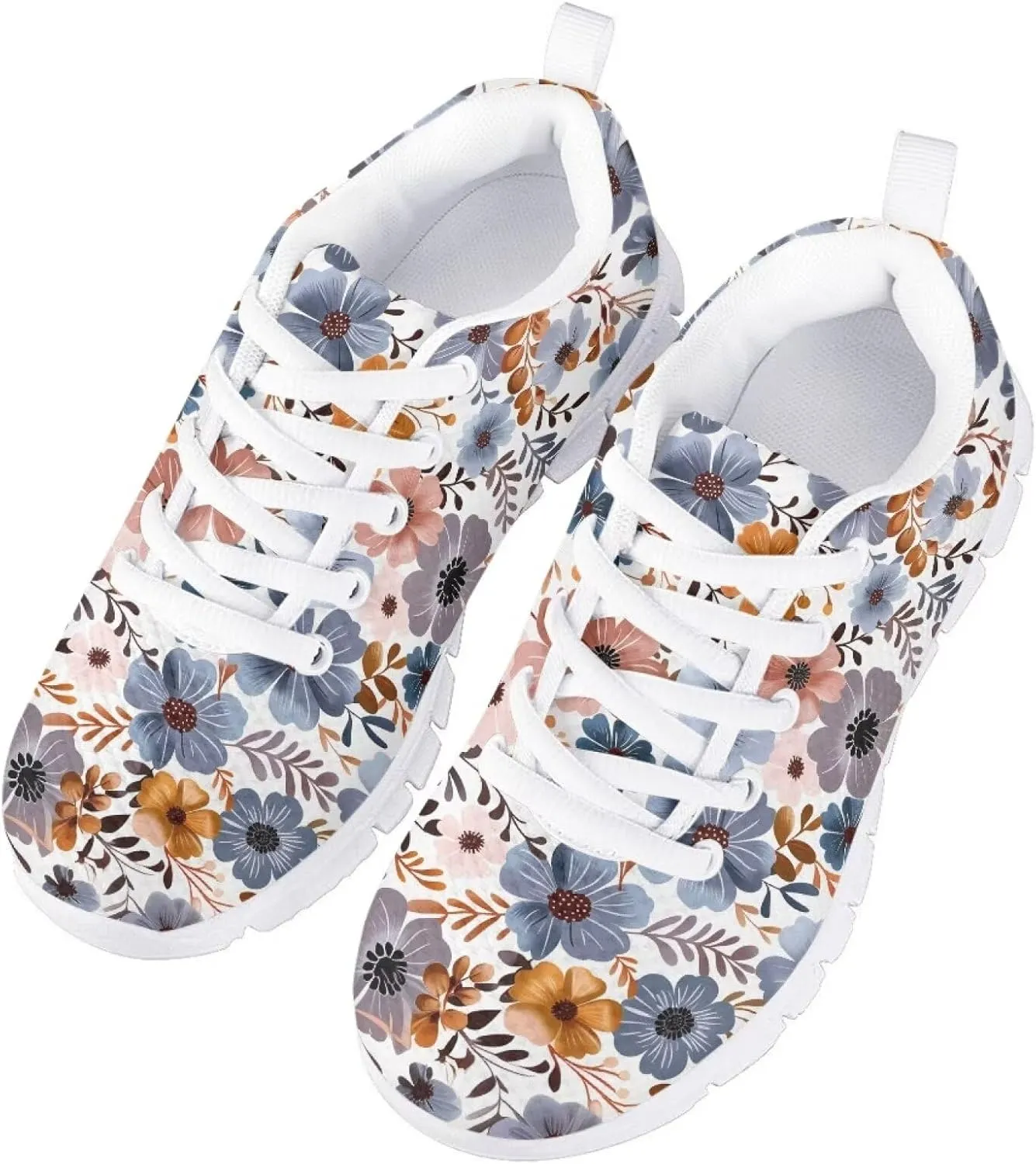 Mumeson Kids Running Shoes,Breathable Lightweight Lace Up Athletic Low Top Sneakers Walking Shoes for Little Big Kids 28-36