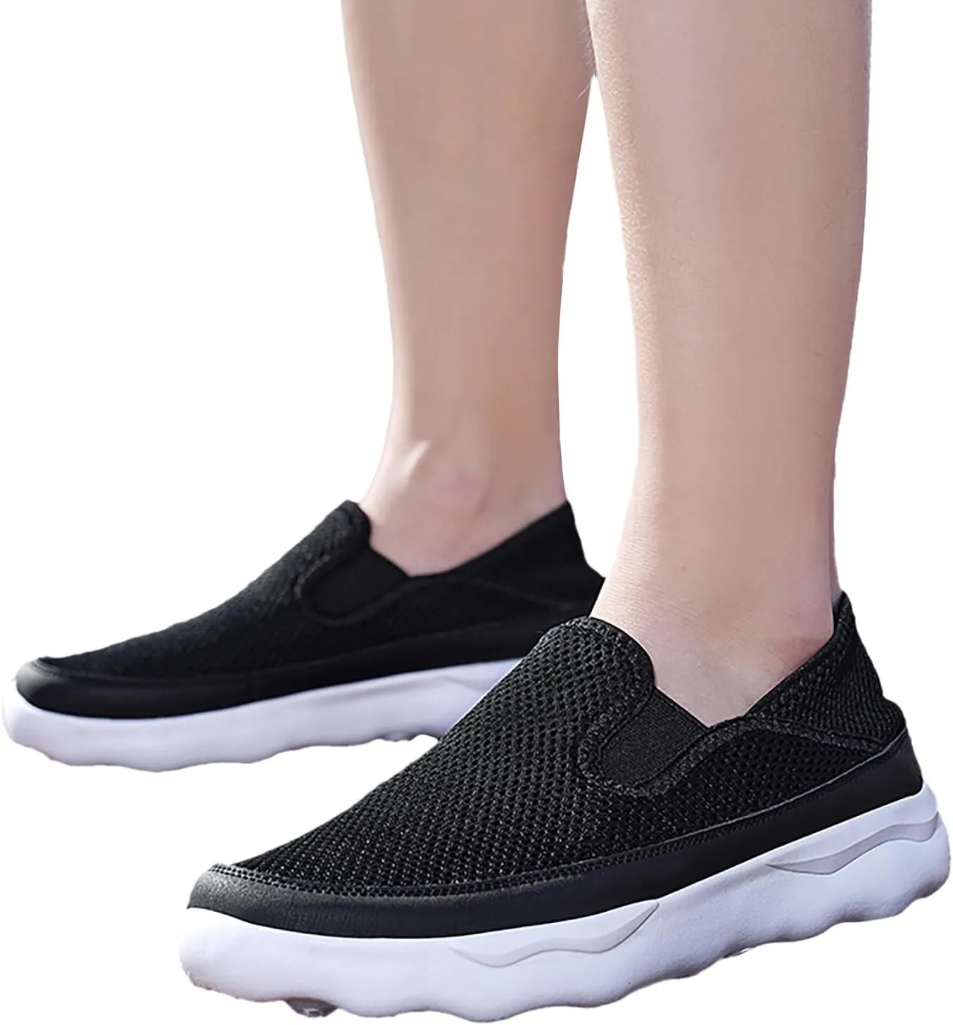New Men's Hollow Breathable Mesh Casual Fashion Sport Shoe Mens Sneaker Slippers