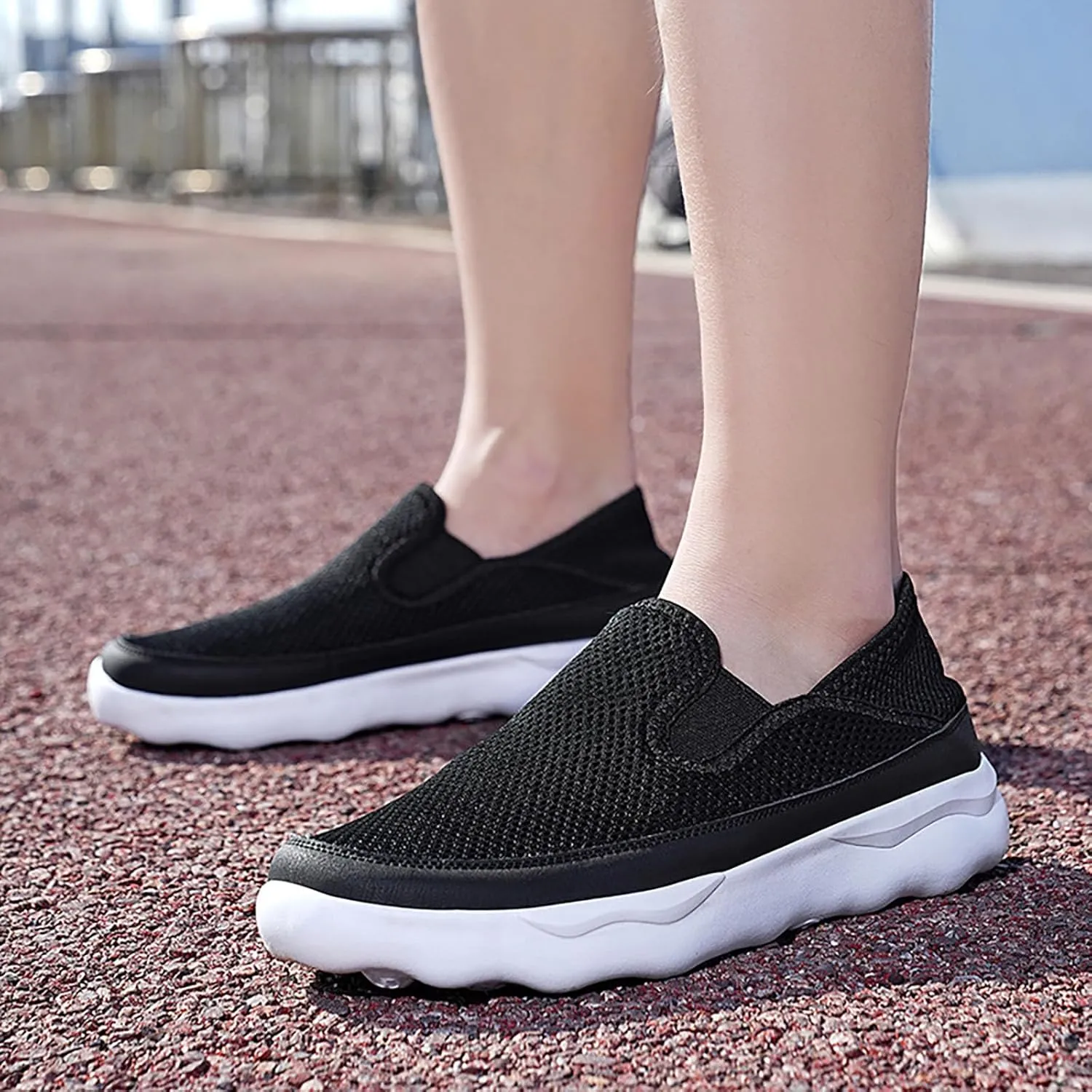 New Men's Hollow Breathable Mesh Casual Fashion Sport Shoe Mens Sneaker Slippers