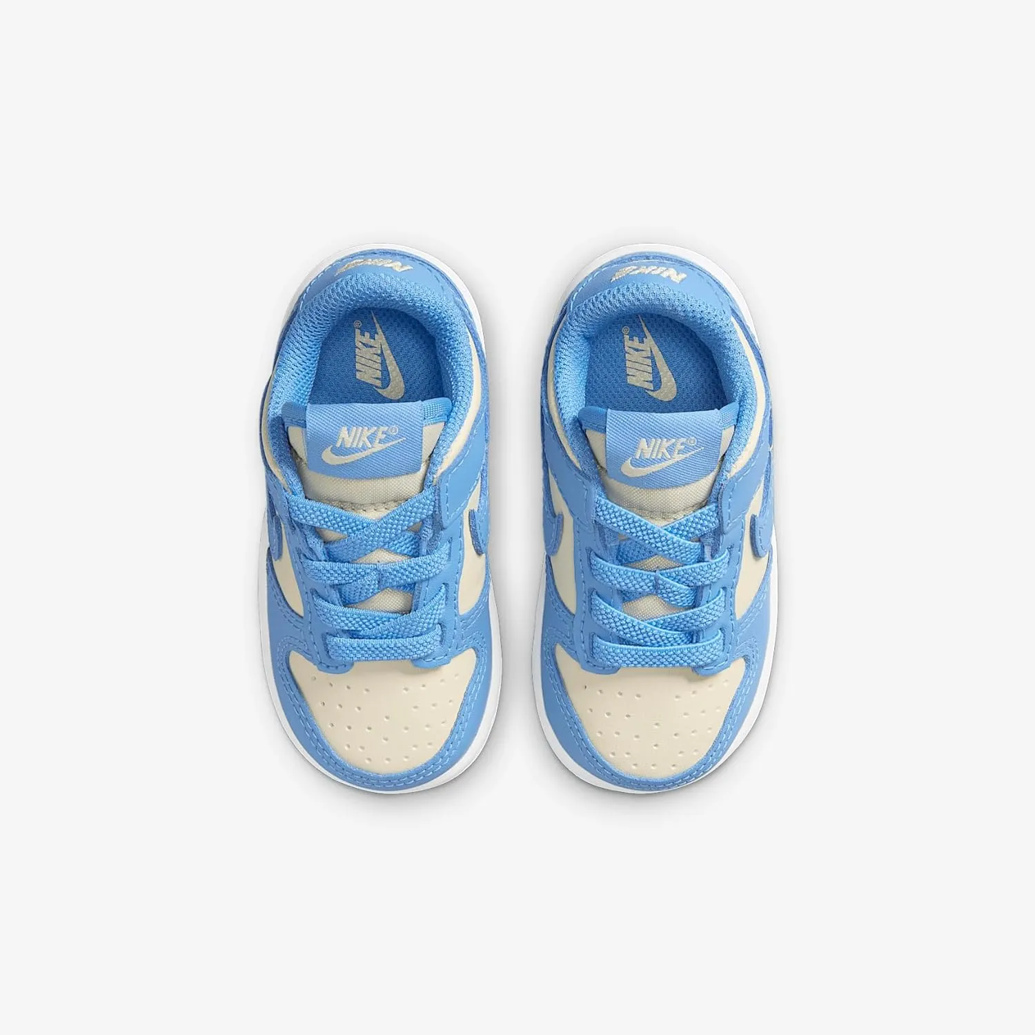 Nike Dunk Low Baby/Toddler Shoes (FB9107-400, Blue Beyond/Beach/White/Blue Beyond)
