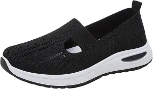Orthopedic Shoes for Women 2025 New Women's Woven Womens Tennis Shoes Wide Width Brown Casual Shoes Shoes Sneakers Slip On Tennis Shoe White Loafers