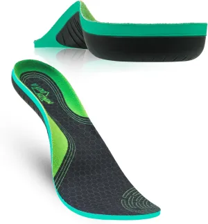 Plantar Fasciitis Insoles Men Women, Heavy Duty High Arch Support Orthotic Insoles for Plantar Fasciitis Pain Relief, 200lbs , for Walking, Running,Standing (M (Men 8-9.5/Women 9-10.5))